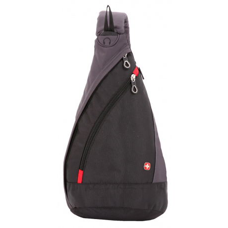Однолямочный рюкзак Swissgear Mono Sling SA1092230, черный/серый